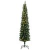 vidaXL Χριστουγεννιάτικο Δέντρο Slim Αρθρωτό με 300 LED 180 εκ.