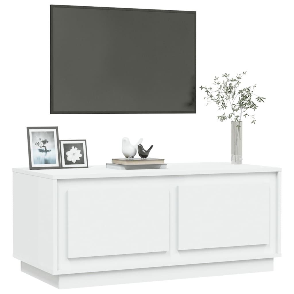 vidaXL Τραπεζάκι Σαλονιού Λευκό 102 x 50 x 44 εκ. Επεξεργασμένο Ξύλο