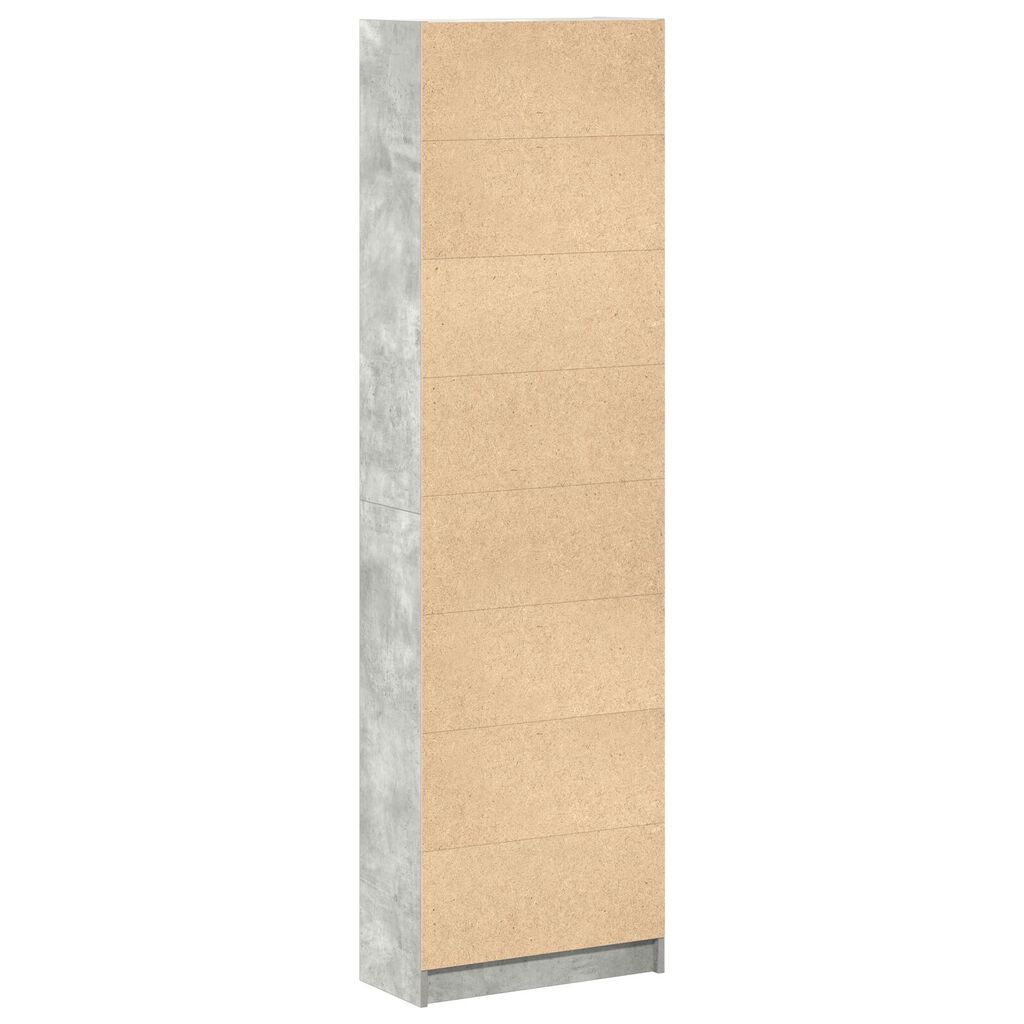 vidaXL ντουλάπα Σκούρο Γκρι 55x25x189 cm Ξύλο