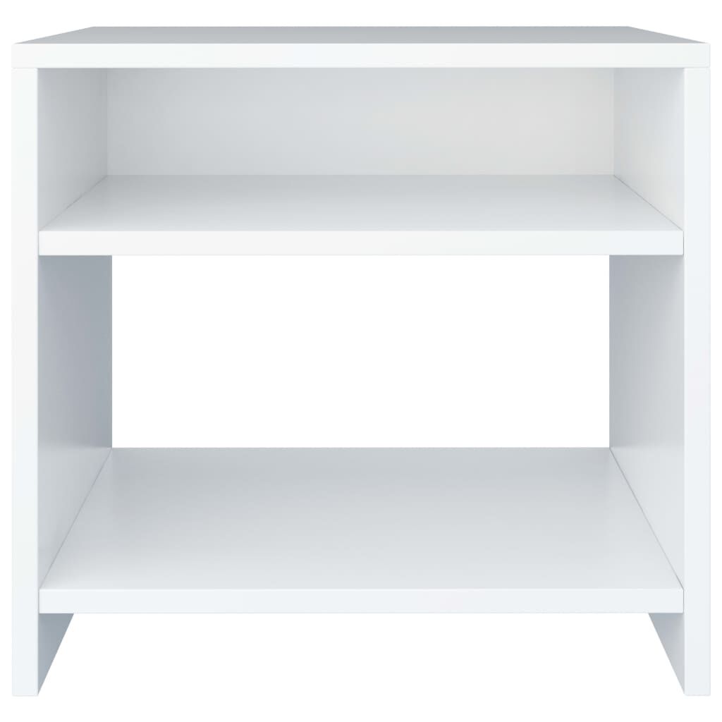 vidaXL Κομοδίνα 2 τεμ. Λευκά 40 x 30 x 40 εκ. από Επεξ. Ξύλο