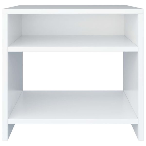 vidaXL Κομοδίνα 2 τεμ. Λευκά 40 x 30 x 40 εκ. από Επεξ. Ξύλο