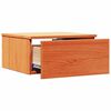 vidaXL Κομοδίνο Καφέ κεριού 37 x 35 x 18.5 εκ Μασίφ ξύλο πεύκου