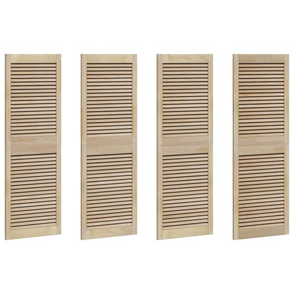vidaXL Πόρτα Ντουλάπας με πόρτα 4 pcs Φυσικό 140.5 x 2.1 x 49.5 cm