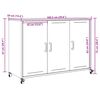 vidaXL Ντουλάπι Μαύρο 100,5x39x72 εκ. από Χάλυβα
