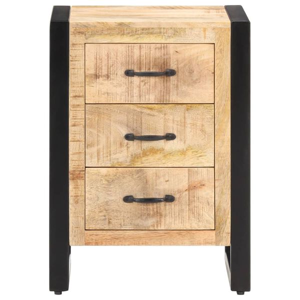 vidaXL Κομοδίνο 40 x 35 x 55 εκ. από Μασίφ Ξύλο Μάνγκο