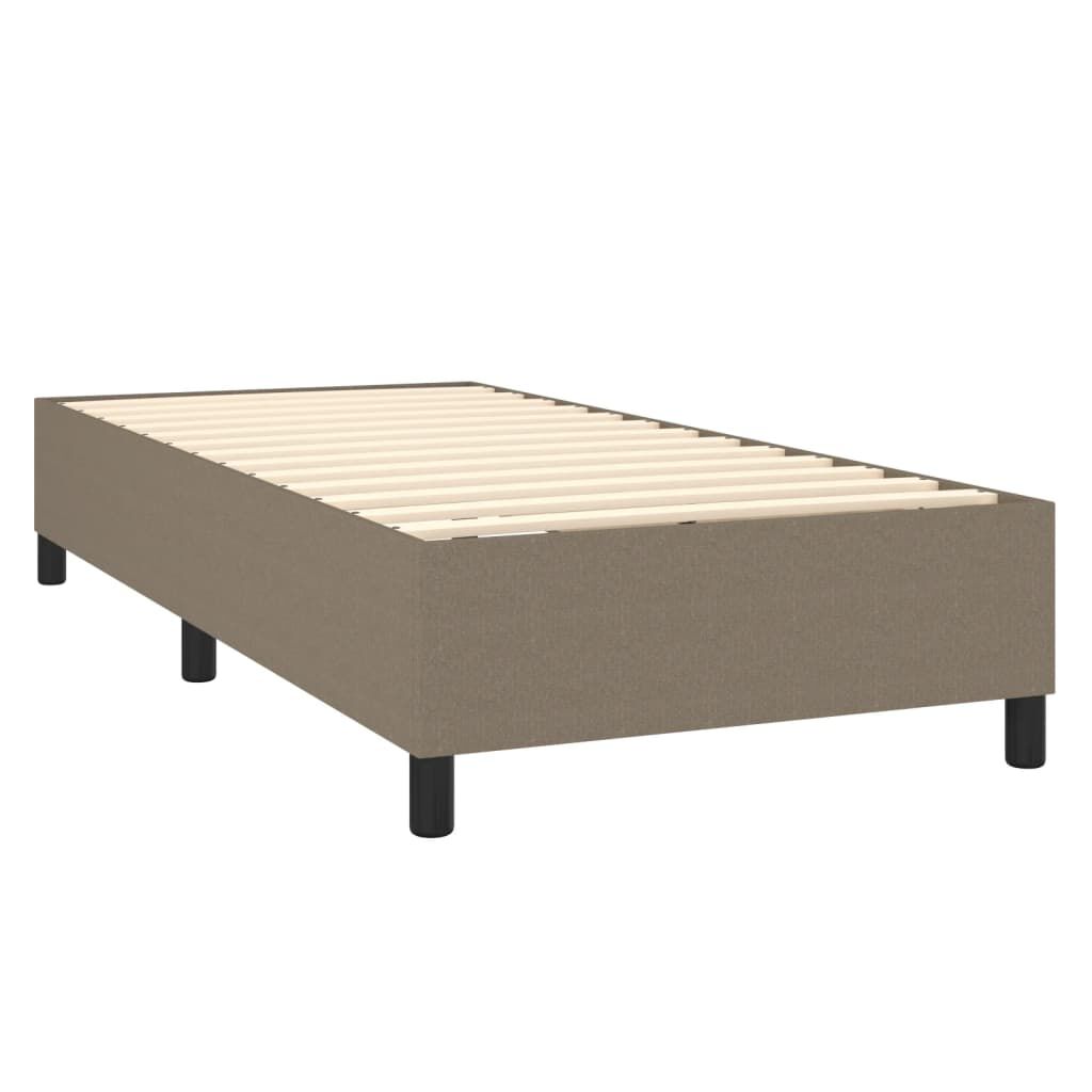 vidaXL Σκελετός Κρεβατιού Χωρίς Στρώμα Taupe 100 x 200 εκ. Υφασμάτινο