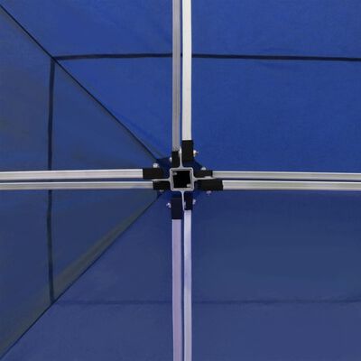 vidaXL Κιόσκι με Τοιχώματα Πτυσσόμενο Επαγγελμ. Μπλε 6x3 μ. Αλουμινίου