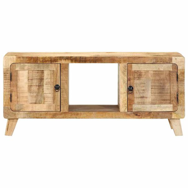 ντουλάπι τηλεόρασης vidaXL 105x46x32 cm μασίφ ξύλο ακατέργαστο μάνγκο