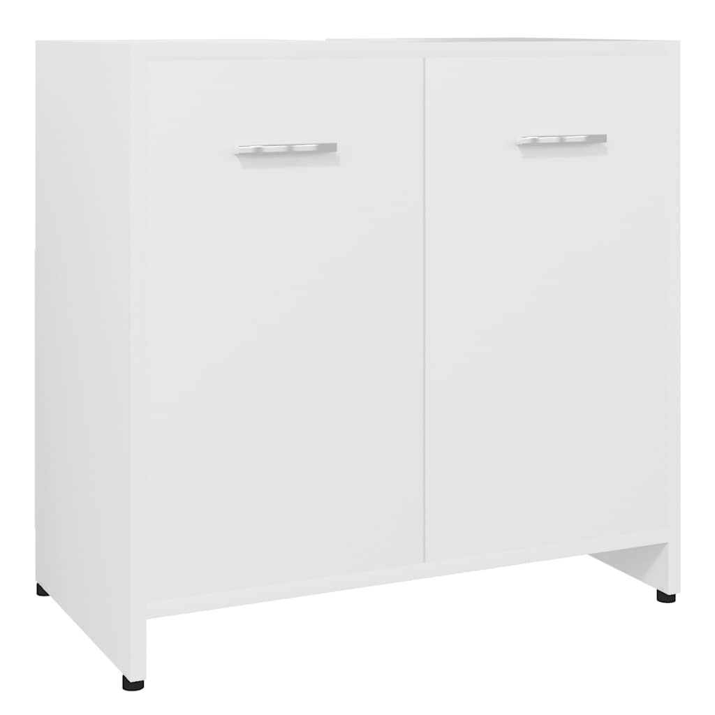 vidaXL Ντουλάπι Νιπτήρα Λευκό 60 x 33 x 61 εκ. από Επεξ. Ξύλο