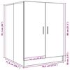 vidaXL Ντουλάπι Πλυντηρίου Καπνιστός Δρυς 71 x 71,5 x 91,5 εκ.