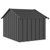 vidaXL Σπιτάκι σκύλου με οροφή 83x130x85 cm Γαλβανισμένος χάλυβας
