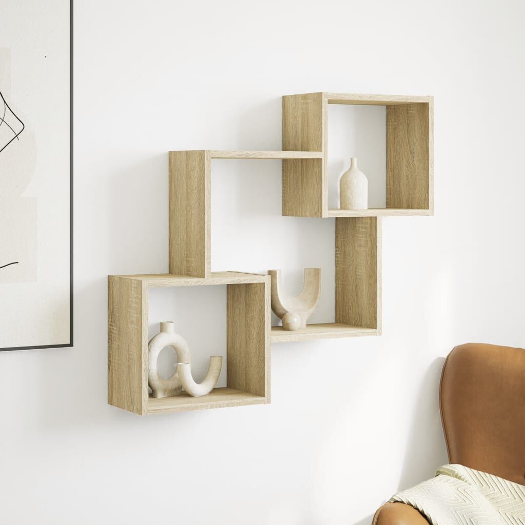 vidaXL Ντουλάπι Τοίχου Sonoma Δρυς 78x18x71 εκ. από Επεξεργασμένο Ξύλο