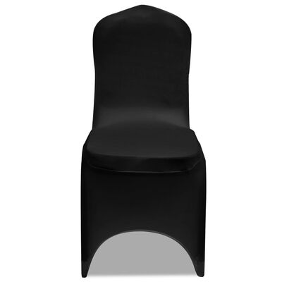 vidaXL Καλύμματα Καρέκλας Ελαστικά Μαύρα 12 τεμ.