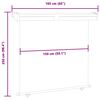 vidaXL Σκίαστρο Βεράντας Πλαϊνό Μαύρο 165 x 250 εκ.