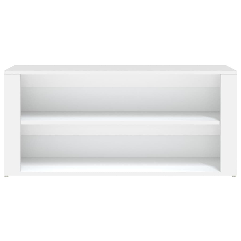 vidaXL Παπουτσοθήκη Λευκή 100 x 35 x 45 εκ. από Επεξεργασμένο Ξύλο