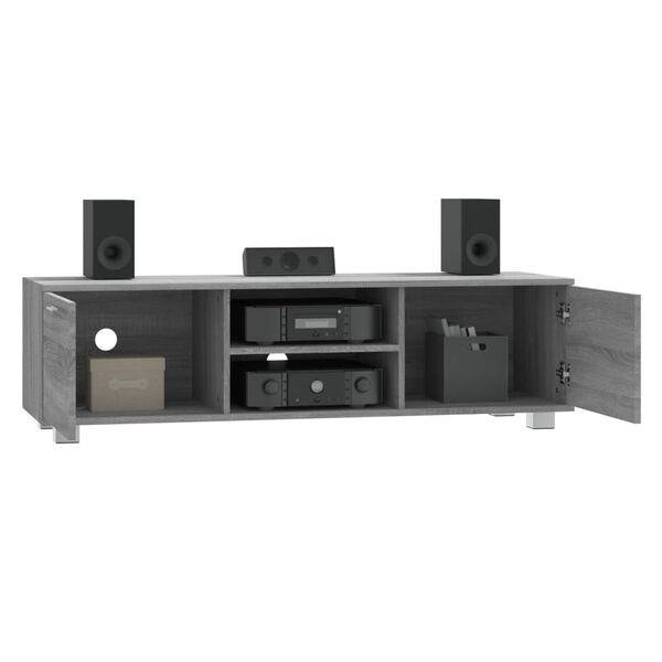 vidaXL Έπιπλο Τηλεόρασης Γκρι Sonoma 140x40,5x35 εκ. από Επεξεργ. Ξύλο