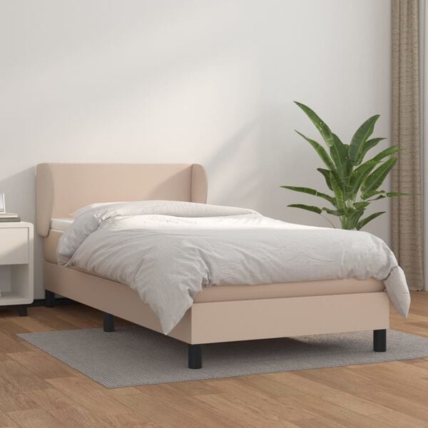 vidaXL &Kappa;&rho;&epsilon;&beta;ά&tau;&iota; Boxspring &mu;&epsilon; &Sigma;&tau;&rho;ώ&mu;&alpha; &Kappa;&alpha;&pi;&omicron;&upsilon;&tau;&sigma;ί&nu;&omicron; 100x200&epsilon;&kappa;.&alpha;&pi;ό &Sigma;&upsilon;&nu;&theta;.&Delta;έ&rho;&mu;&alpha;