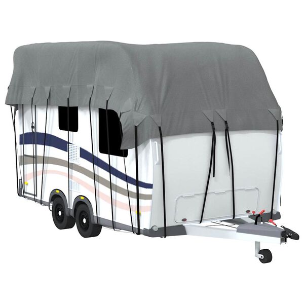 vidaXL Κάλυψη οροφής τροχόσπιτου Γκρι 500x300 cm Μη υφασμένο ύφασμα