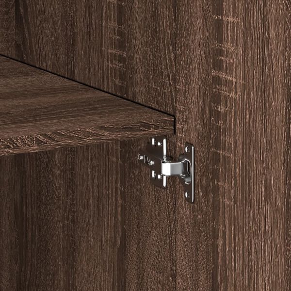 vidaXL Ντουλάπι Καφέ Δρυς 80x42,5x185 εκ. από Επεξεργασμένο Ξύλο