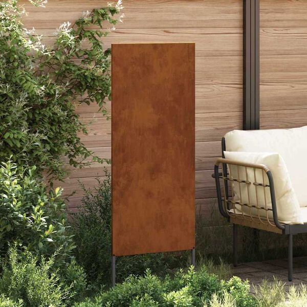 vidaXL Διακοσμητική Πλάκα Κήπου Άλλο Σκ rusty 50 x 140 cm