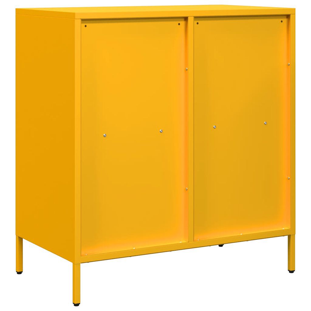 vidaXL Ντουλάπι Μουσταρδί 68x39x73,5 εκ. από Χάλυβα Ψυχρής Έλασης