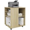 vidaXL Ντουλάπι Τροχήλατο Sonoma Δρυς 60x53x72 εκ. Επεξ. Ξύλο