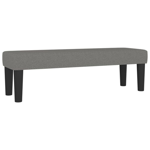 vidaXL Κρεβάτι Boxspring με Στρώμα Σκούρο Γκρι 200x200 εκ. Υφασμάτινο