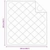 vidaXL Διπλωμένη Κουβέρτα Όλων των Εποχών 3 pcs Λευκό Μικροΐνες