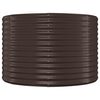 vidaXL Ζαρντινιέρα Καφέ 175x100x68 εκ. Ατσάλι με Ηλεκτρ. Βαφή Πούδρας