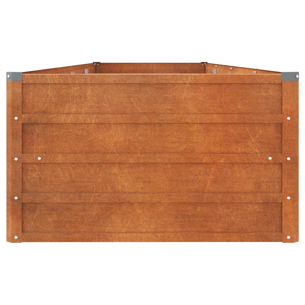 vidaXL Ζαρντινιέρα Σκουριασμένο 320x80x45 εκ. Ατσάλι Σκληρυθέν Αέρα