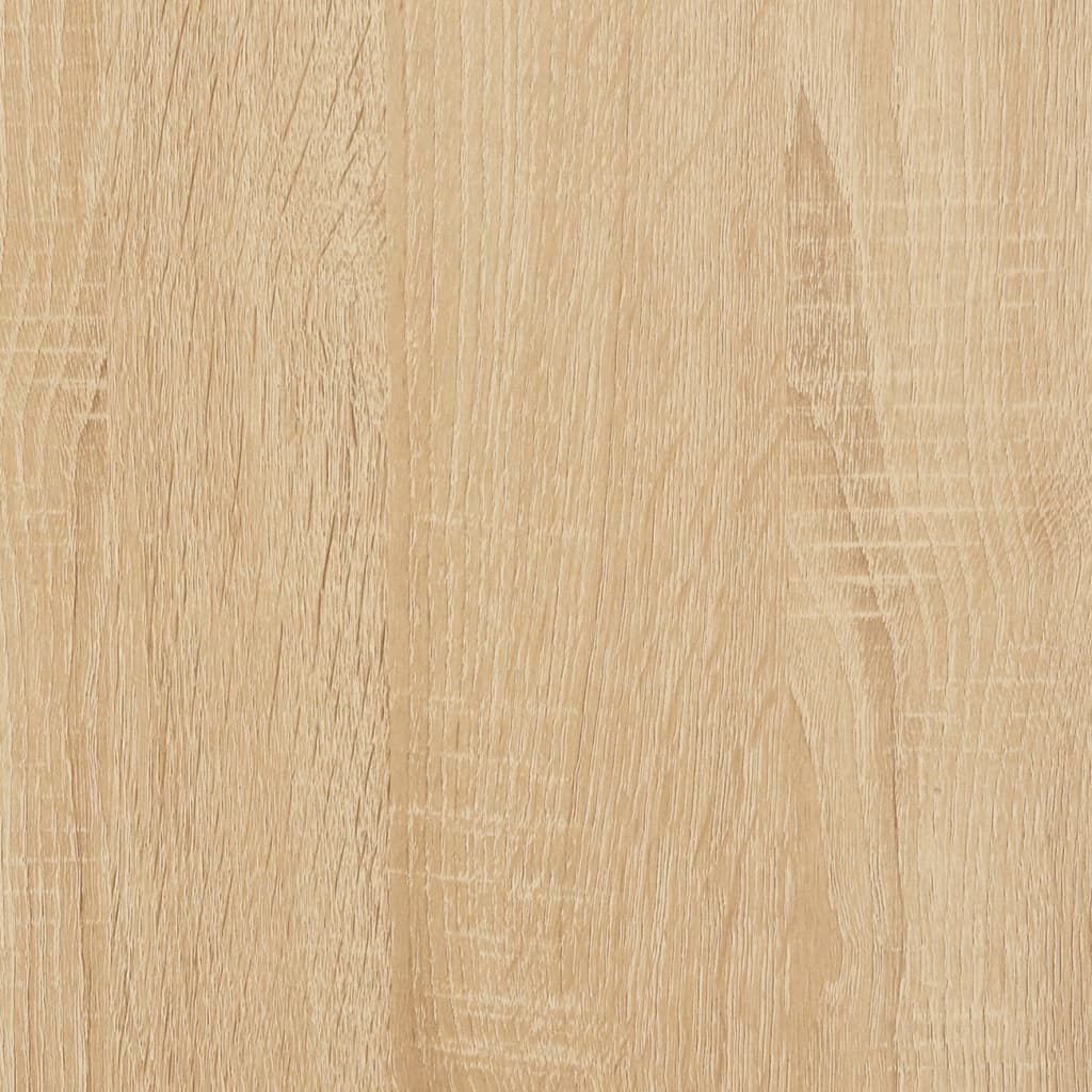 vidaXL Έπιπλο Τηλεόρασης Καπνιστή Δρυς 103,5x35x50 εκ Μεταλλικά Πόδια