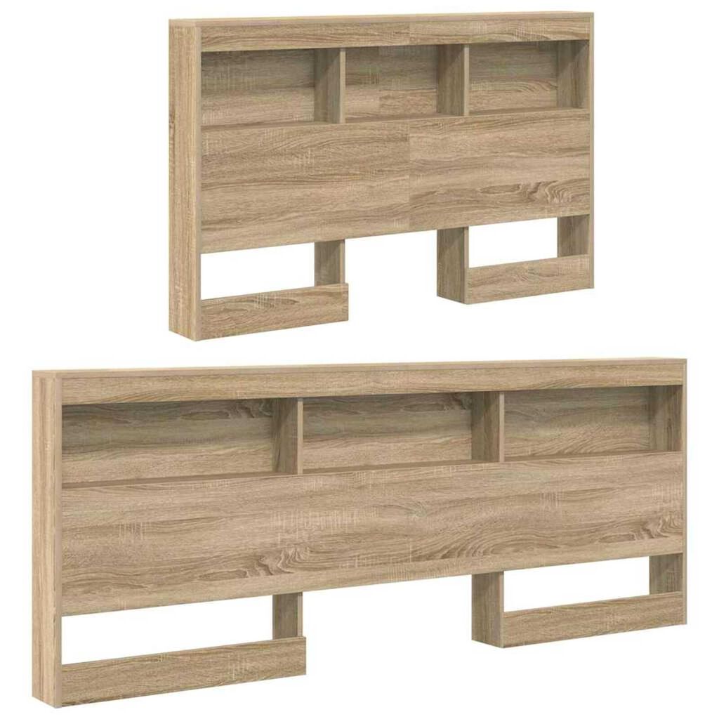 vidaXL Κεφαλάρι Αποθήκης με ράφι Sonoma Δρυς 120 cm Επεξεργασμένο ξύλο