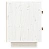vidaXL Κομοδίνο Λευκό 40 x 34 x 45 εκ. από Μασίφ Ξύλο Πεύκου