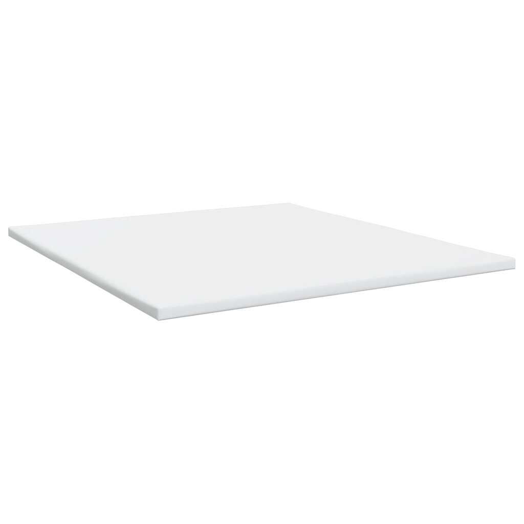 vidaXL Κρεβάτι Boxspring με Στρώμα Μπλε 200x200 εκ. Υφασμάτινο