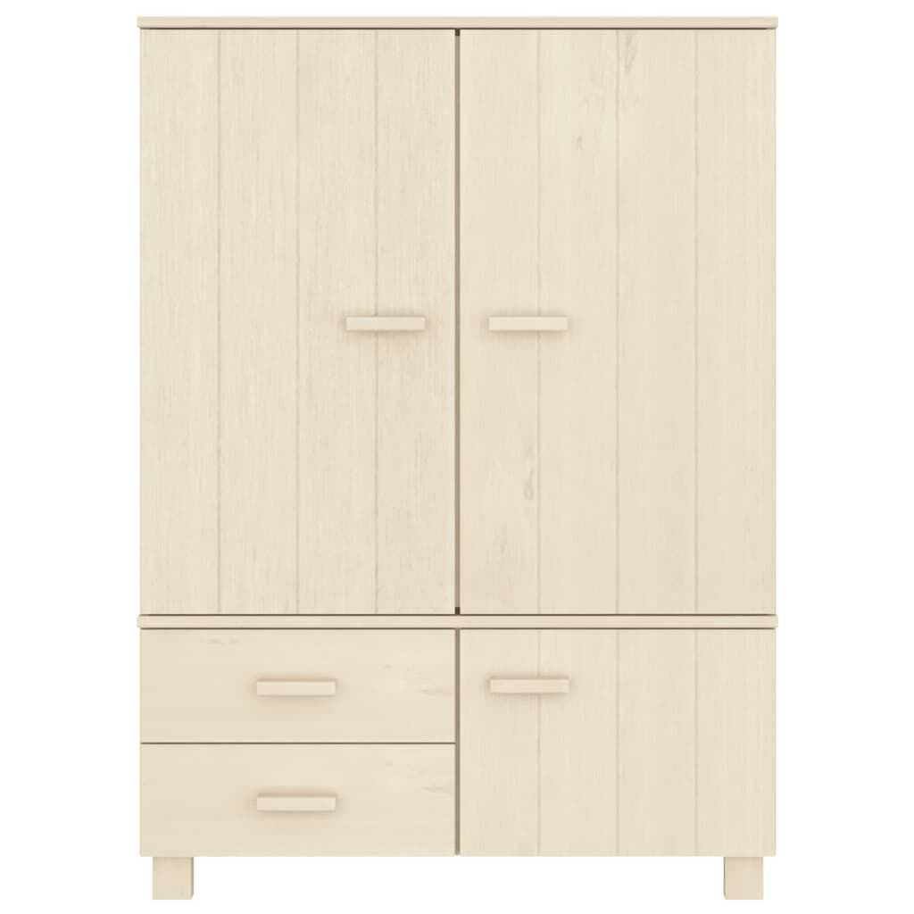 vidaXL Έπιπλο Τηλεόρασης HAMAR Καφέ Μελί 99x45x137εκ Μασίφ Ξύλο Πεύκου