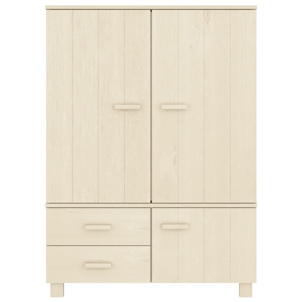 vidaXL Έπιπλο Τηλεόρασης HAMAR Καφέ Μελί 99x45x137εκ Μασίφ Ξύλο Πεύκου