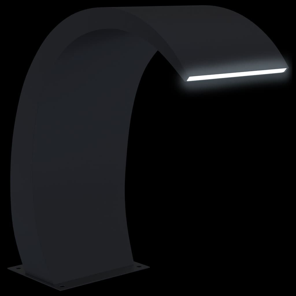 vidaXL Σιντριβάνι Πισίνας με LED 22x60x70 εκ. Ανοξείδωτο Ατσάλι 304