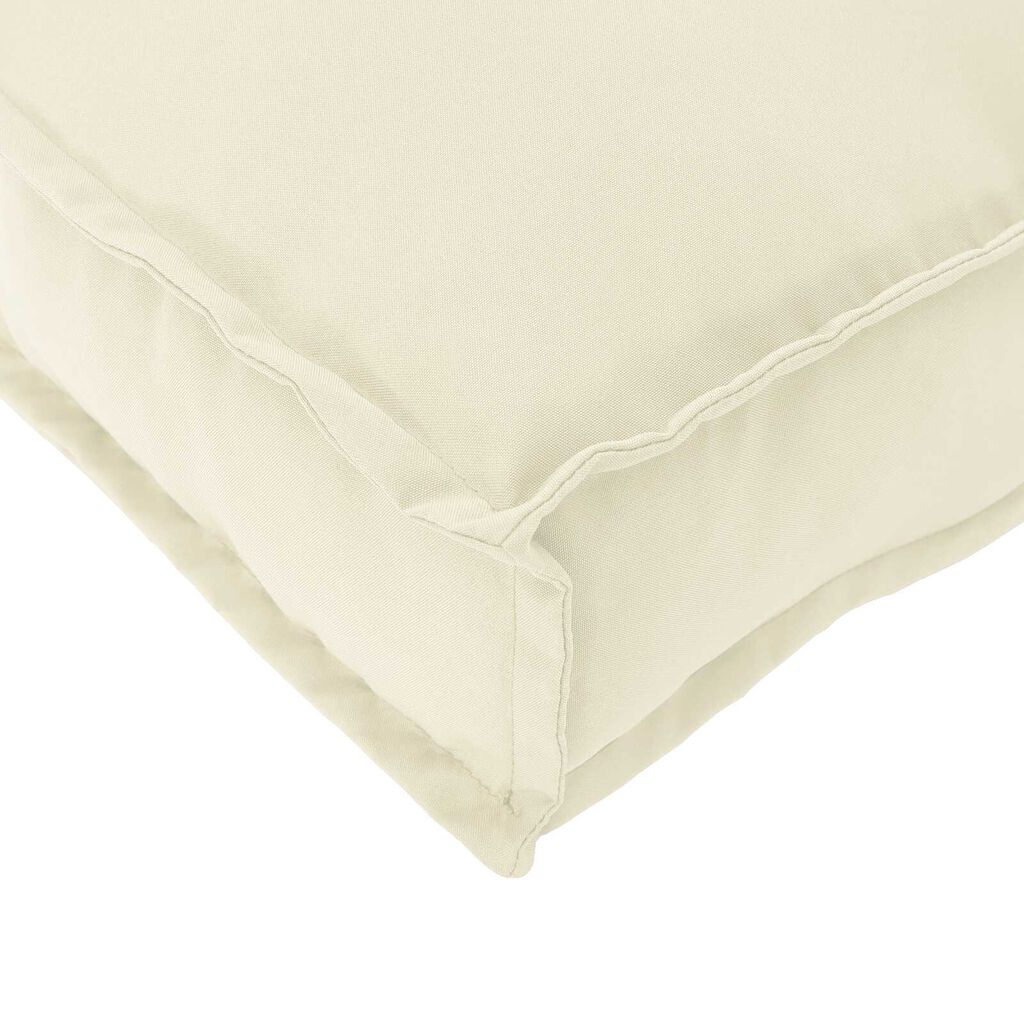 vidaXL Μαξιλάρι Παλέτας για Πλάτη Κρεμ 50x40x12 cm από ύφασμα Oxford