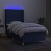 vidaXL &Kappa;&rho;&epsilon;&beta;ά&tau;&iota; Boxspring &mu;&epsilon; &Sigma;&tau;&rho;ώ&mu;&alpha; & LED &Mu;&pi;&lambda;&epsilon; 100x200 &epsilon;&kappa;. &Upsilon;&phi;&alpha;&sigma;&mu;ά&tau;&iota;&nu;&omicron;