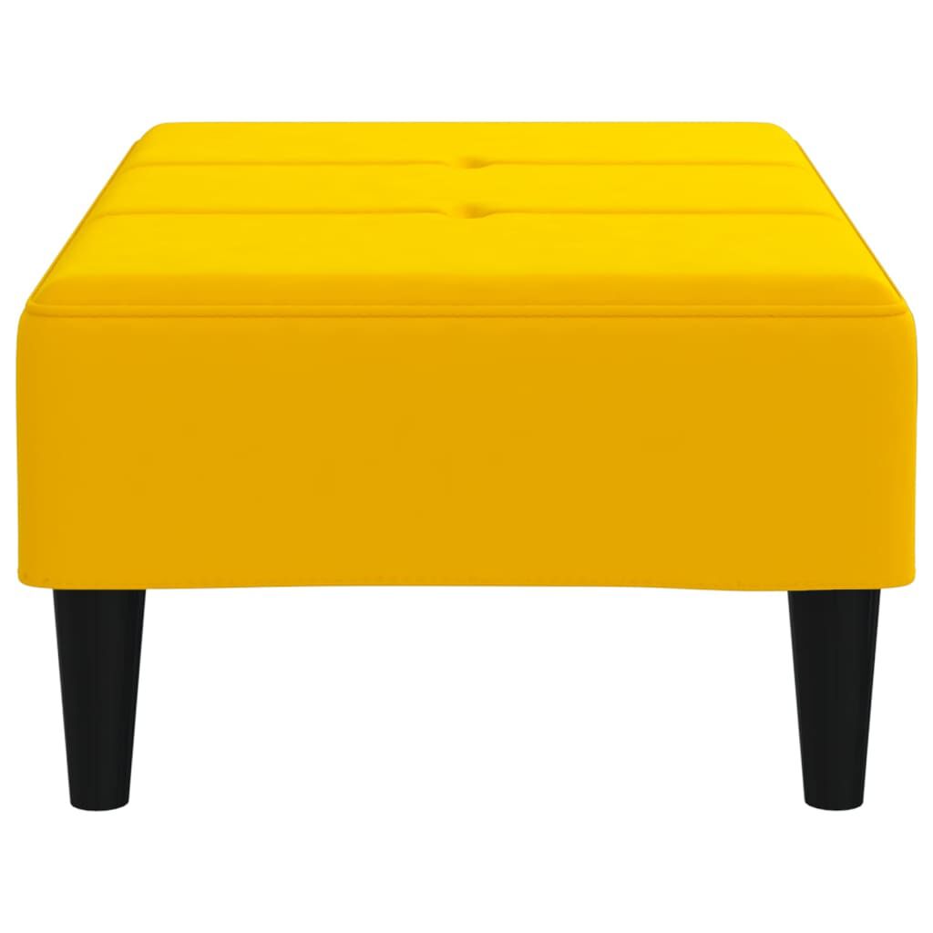 vidaXL Υποπόδιο Κίτρινο 78 x 56 x 32 εκ. Βελούδινο
