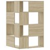 vidaXL Βιβλιοθήκη Γωνιακή 4 Επ. Sonoma Δρυς 85x85x140 εκ Επεξ. Ξύλο