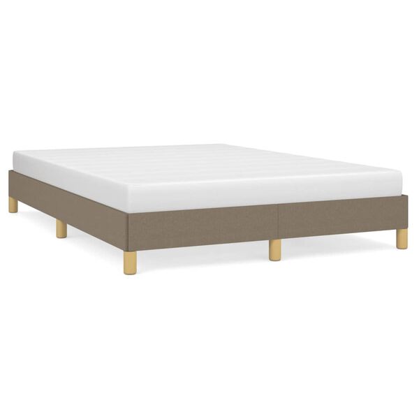 vidaXL Σκελετός Κρεβατιού Χωρίς Στρώμα Taupe 140x200 εκ. Υφασμάτινο
