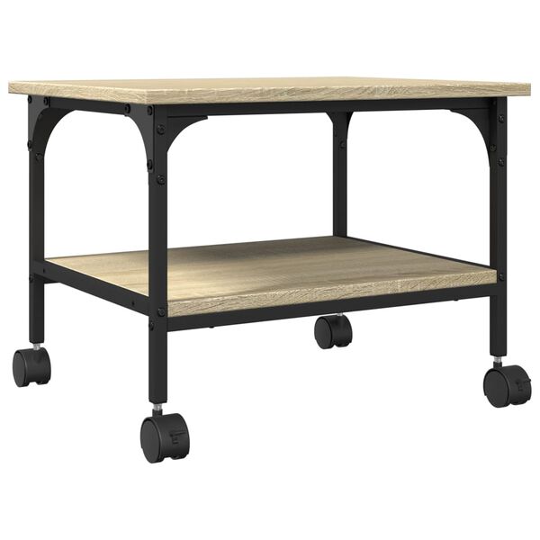 vidaXL Βάση Εκτυπωτή 2 Επιπέδων Sonoma Δρυς 50x40x38 εκ Επεξ. Ξύλο