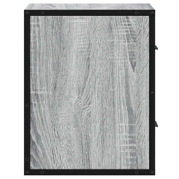 vidaXL Επίτοιχα κομοδίνα 2 τεμάχια Γκρι Sonoma 40x31x39,5 cm