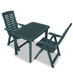 vidaXL &Sigma;&epsilon;&tau; &Epsilon;&pi;ί&pi;&lambda;&omega;&nu; Bistro 3 &Tau;&epsilon;&mu;&alpha;&chi;ί&omega;&nu; &Pi;&rho;ά&sigma;&iota;&nu;&omicron; &Pi;&lambda;&alpha;&sigma;&tau;&iota;&kappa;ό