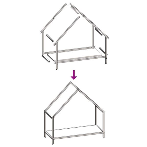 vidaXL Ράφι για καυσόξυλα Λευκό 60x25x60 cm Ατσάλι ψυχρής έλασης