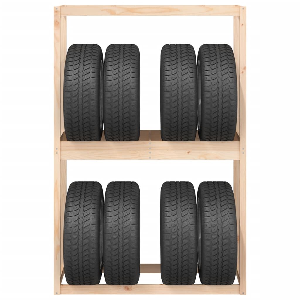 vidaXL Ραφιέρα Ελαστικών 120 x 40 x 180 εκ. από Μασίφ Ξύλο Πεύκου