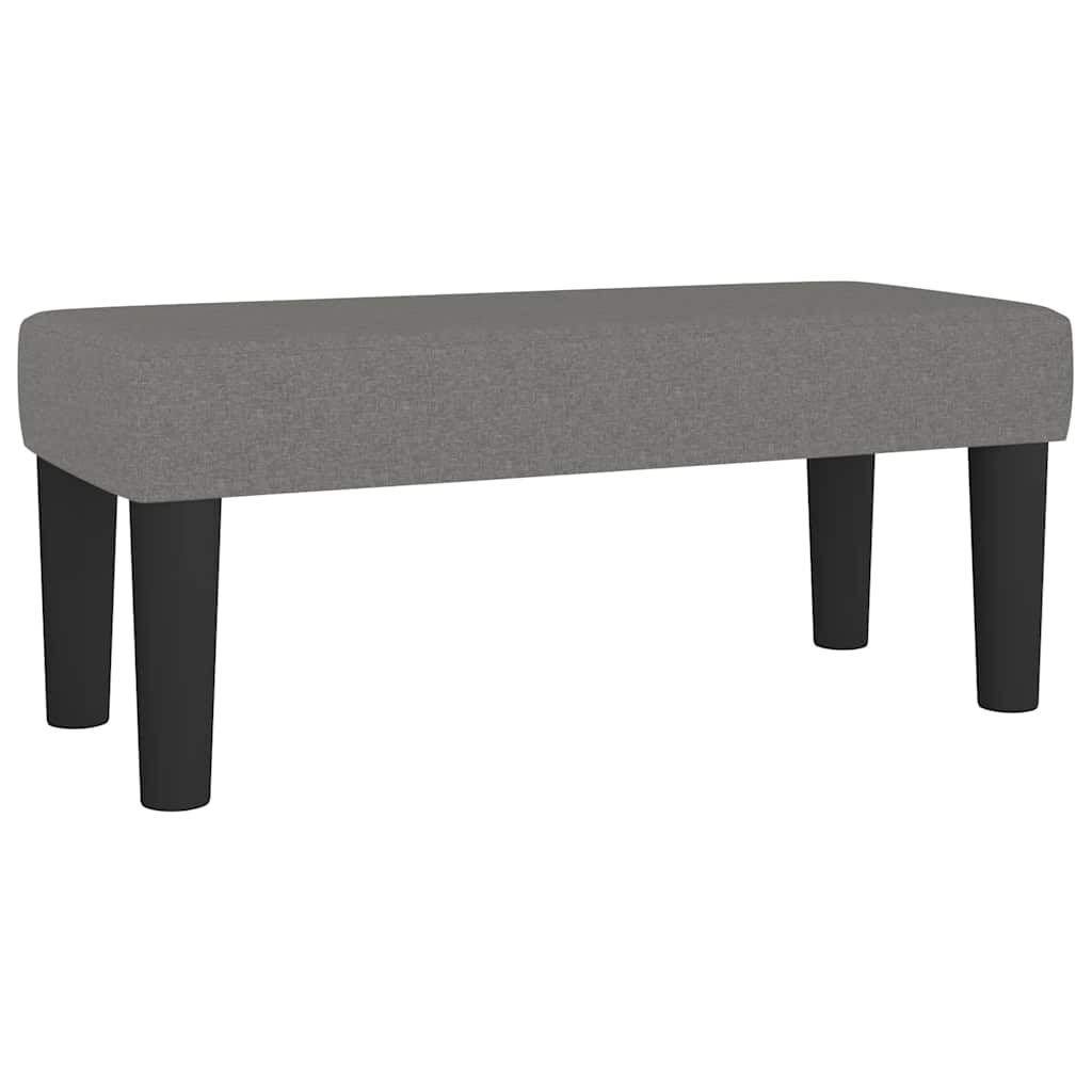 vidaXL Κρεβάτι Boxspring με Στρώμα Σκούρο Γκρι 120x190 εκ Υφασμάτινο