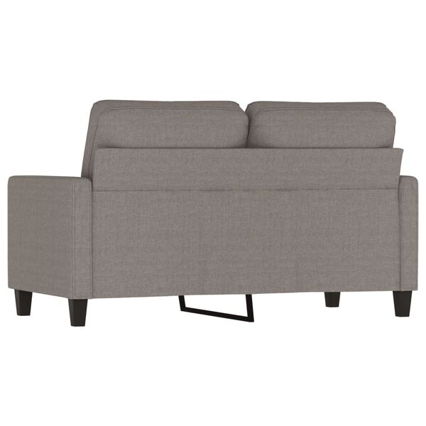 vidaXL Καναπές Διθέσιος Taupe 120 εκ. Υφασμάτινος