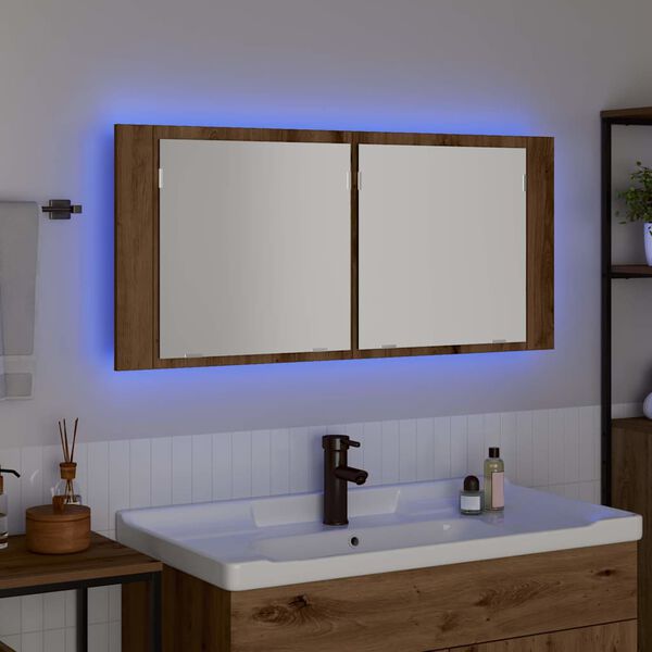 vidaXL LED &Kappa;&alpha;&theta;&rho;έ&phi;&tau;&eta;&sigmaf; &Nu;&tau;&omicron;&upsilon;&lambda;ά&pi;&alpha;&sigmaf; artisan &delta;&rho;&upsilon;&sigmaf; 100 x 12 x 45 &epsilon;&kappa;&alpha;&tau;&omicron;&sigma;&tau;ά